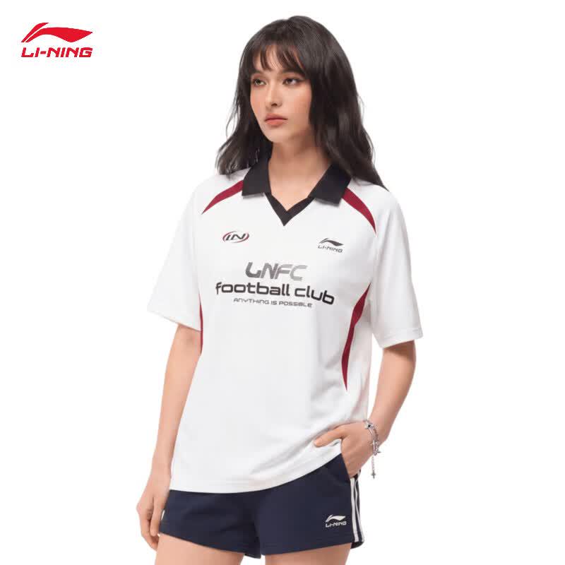 Li-Ning Унисекс ретро-поло с коротким рукавом