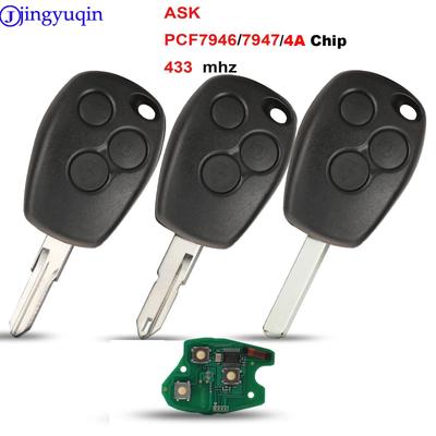 Jingyuqin дистанционный ключ PCF7946/pcf7947/4A чип 434 МГц для Renault Trafic Vivaro Primastar Movano замена управления брелоком Keyless