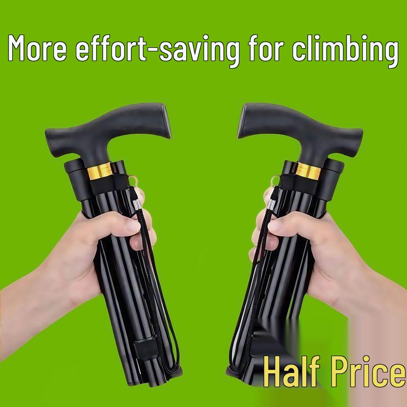 Телескопические треккинговые палки из алюминиевого сплава, складные палки для ходьбы по бездорожью для использования на открытом воздухе и для поддержки пожилых людей