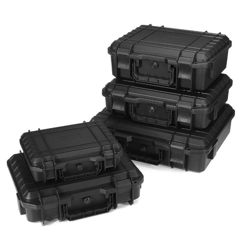 5 Sizes Solid Waterproof Protective ABS Safety Tool Case Box Camping Traveling Storage Case Vehicle Kit Box Sealed Safety Equipment Case