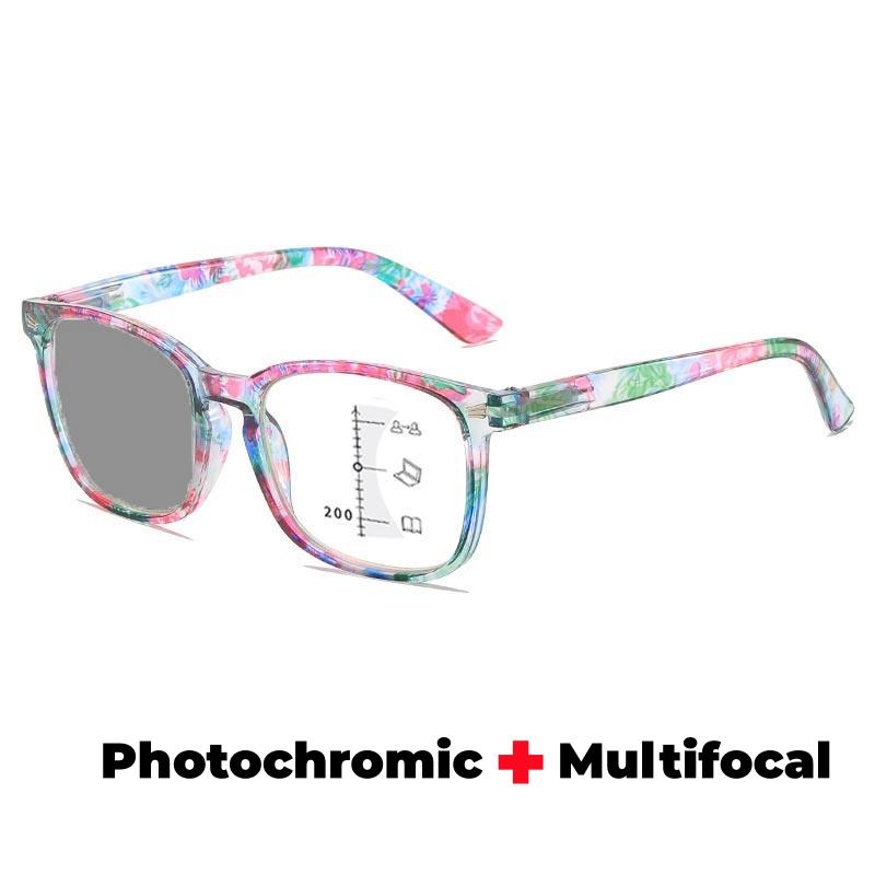 Мужские Женские Модные Фотохромные Мультифокальные Очки для Чтения Модные HD Прогрессивные Мультифокальные Очки от Пресбиопии До +3.5+4.0