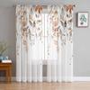 Осенние листья Прозрачные шторы Современные газовые шторы для гостиной Спальня Шторы из вуали