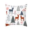 Рождественские наволочки с простыми печатными линиями, серия «Олень», наволочки для дивана и офиса, трансграничные