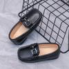 Boys Loafers Children Casual Sneakers Slip-on Flats for Toddlers Boy Kids Leather Shoes Metal Chains Moccasin Formal Casual Soft