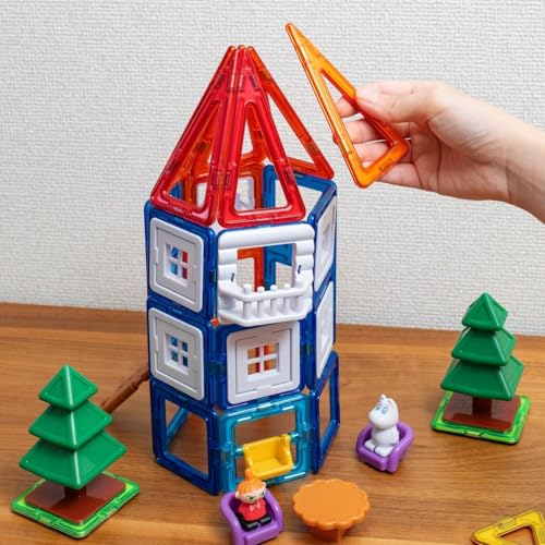 BorneLund Magformers Набор Муми-троллей [51 деталь] Развивающая игрушка для детей от 3 лет, Магнитные строительные блоки, MF770002