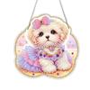 Acrylic Special Shape Feather Bear Rhinestone Diamond Art Pendants Diamond Painting Ornaments Diamond Painting Hanging Pendant