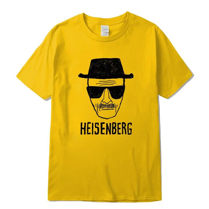 Unisex Fashion Casual Top Quality Short Sleeve Cotton Blend Loose Heisenberg Printedtshirt Casual Unisexs Tshirt Cool Summer Unisex Tops