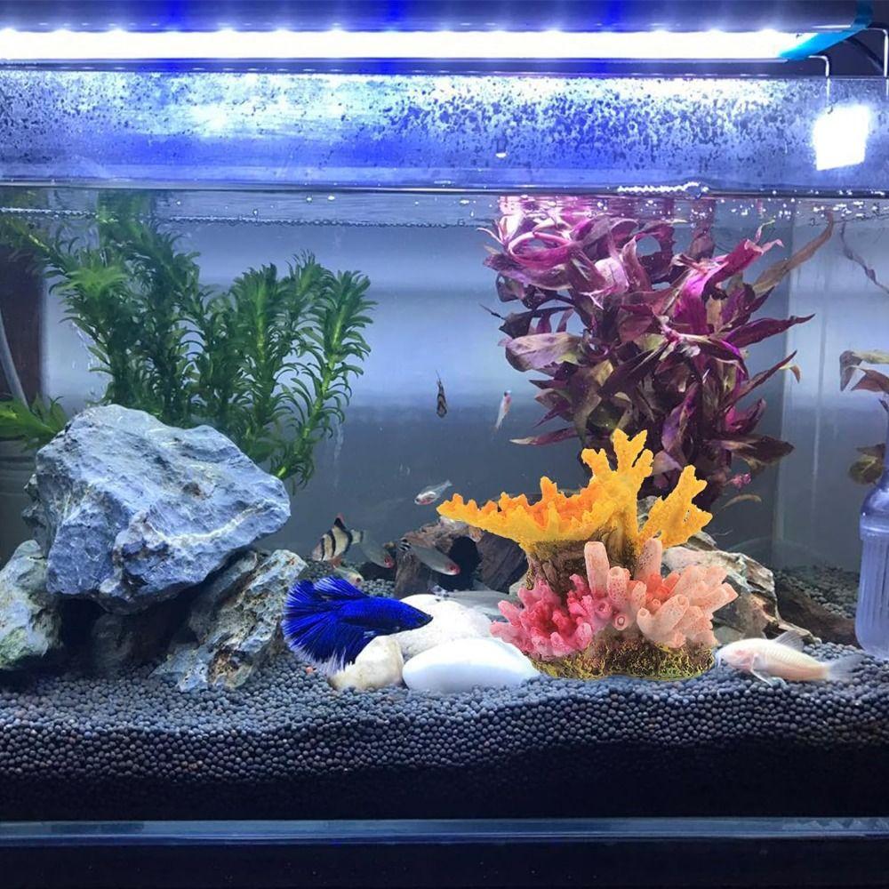 Смола Искусственный Коралл Ландшафтные Украшения Прочный Красочный Коралловый Риф Украшение для Аквариума