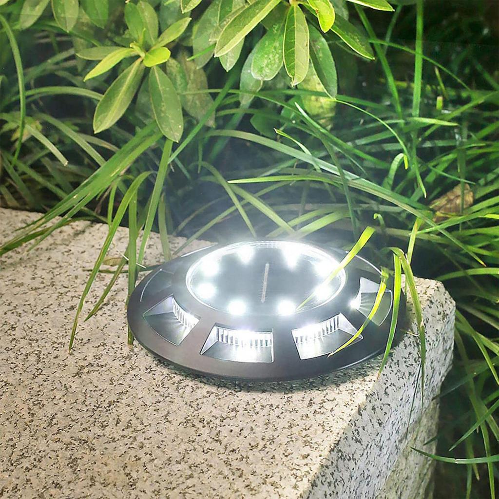 4pc Super Bright Headlight Bead Solar Energy Lamp 16LED Underground Lamp Lamp Courtyard Outdoor Waterproof Villa Decorative Floor Lamp