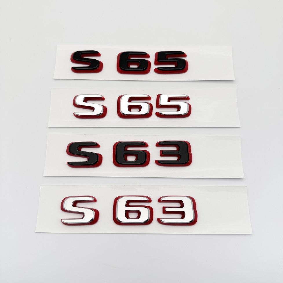 3D Новый стиль Двухцветные Цифры Буквы S63 S65 S63L S65L ABS Шильдик для W222 W223 Автомобиля Крыло Багажник Логотип Наклейка