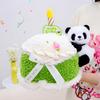 Милая плюшевая кукла в виде торта на день рождения, панда, подарок для девочек и детей, кукла-подушка для бросания