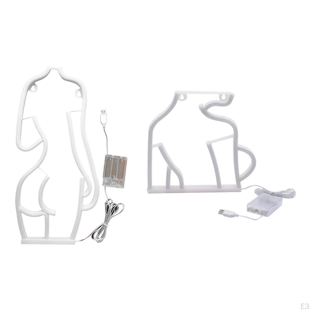 Леди Назад Девушки Женщина Тело Неоновый Знак Светодиодные Ночники Для Спальни Паба Гаража