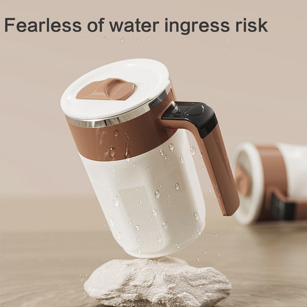 Магнитная автоматическая кружка для перемешивания, перезаряжаемая чашка для смешивания со светодиодным дисплеем температуры для кофе/молока/протеинового порошка