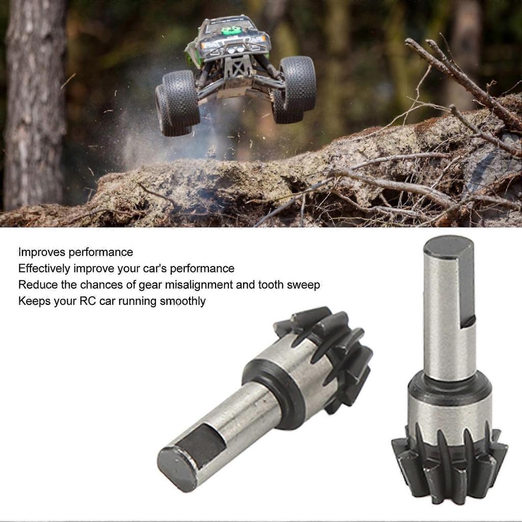 2024-2pcs RC Car Bevel Gear Professional 10T Heavy Duty Bevel Gear for ARRMA 1/7 1/8 Series RC Models