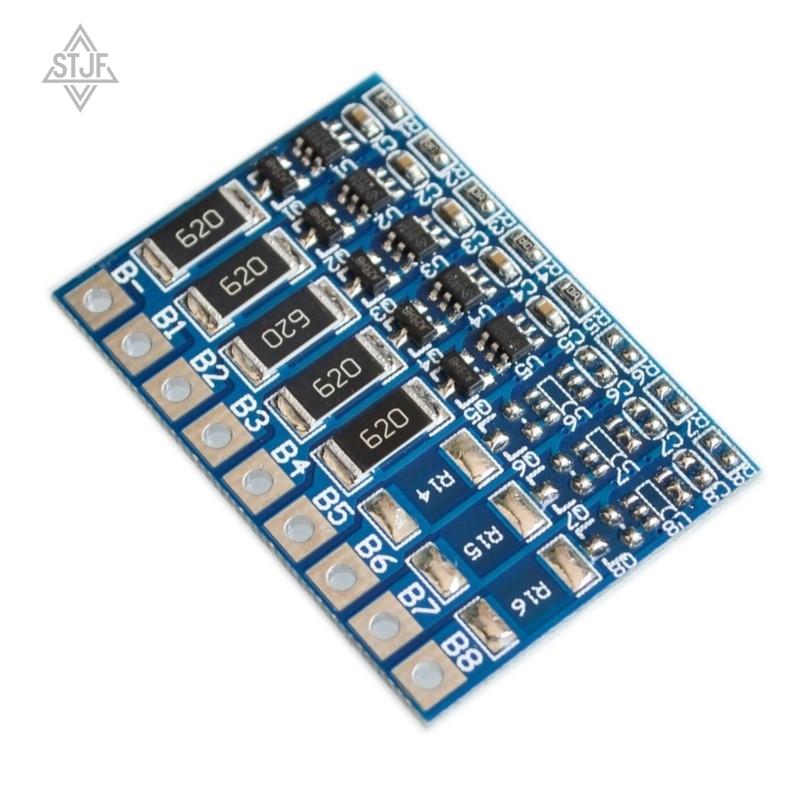 STJF 3S 4S 5S 6S 7S 8S 4.2V Плата защиты с функцией балансировки Li-ion Lipo аккумуляторов Литиевых 18650 Балансировочная