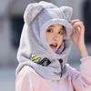 Чехол на шлем для катания на лыжах с ушками животных Медведь Кошка Уши Лыжный Теплый Шлем Удобный Мягкий Флис Зимний Теплый Лыжный Нагреватель Головы Лыжные Аксессуары