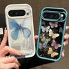Мягкий силиконовый чехол с рисунком масляной бабочки для Google Pixel 9 8 Pro Xl 8a, противоударный матовый защитный чехол для линз от падения
