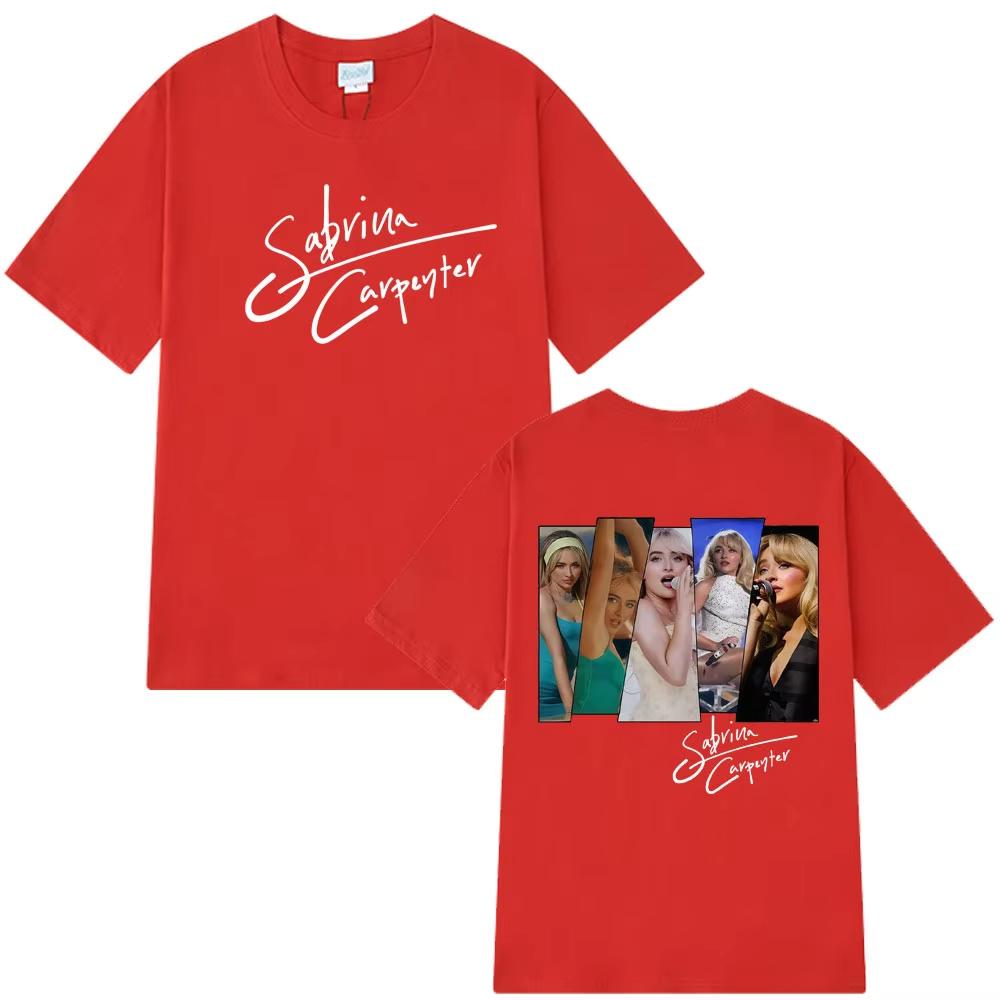 Sabrina Carpenter 2025 Tour Graphic T Shirt Men Women Hip-hop T-shirt Short-sleeved Cotton Fashion Harajuku T-shirts Streetwear