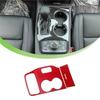 Декоративная накладка на панель держателя стакана Красный Карбон для Jeep Grand Cherokee 2014 2015 Крышка рычага переключения передач