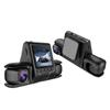 3 Camera Lens Car DVR 3-Channel Dash Cam HD 1080P Dash Camera Dual Lens Dashcam Video Recorder 24H Parking Monitoring Dashcam