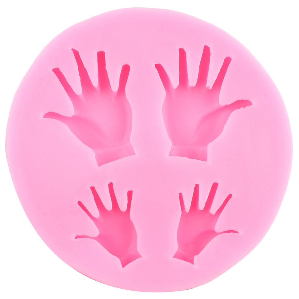 Детские силиконовые формы, детские формы для помадки для ног, инструменты для украшения торта, детские ручные формы для кексов, шоколадные конфеты, смоляные глиняные формы