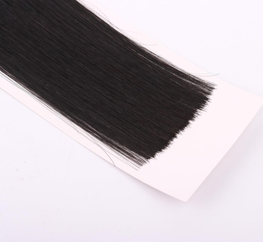 WESTARIA Seal Hair Human Virgin Remy Natural Pack of 20 X Extensions, 100% Hair, Black, Unprocessed, Pigtails, 50cm, (50cm 20)