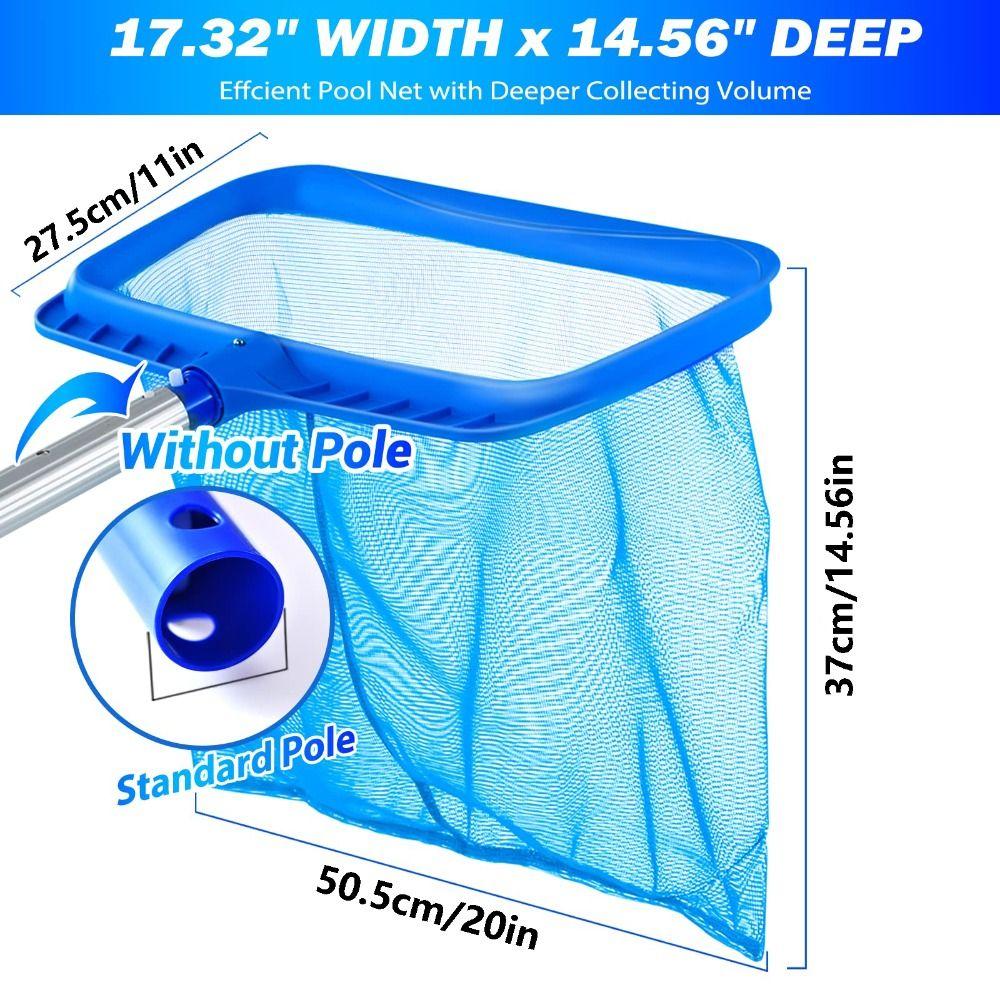 Большая емкость для бассейна сетка без шеста с мелкой сеткой для сбора мусора из листьев