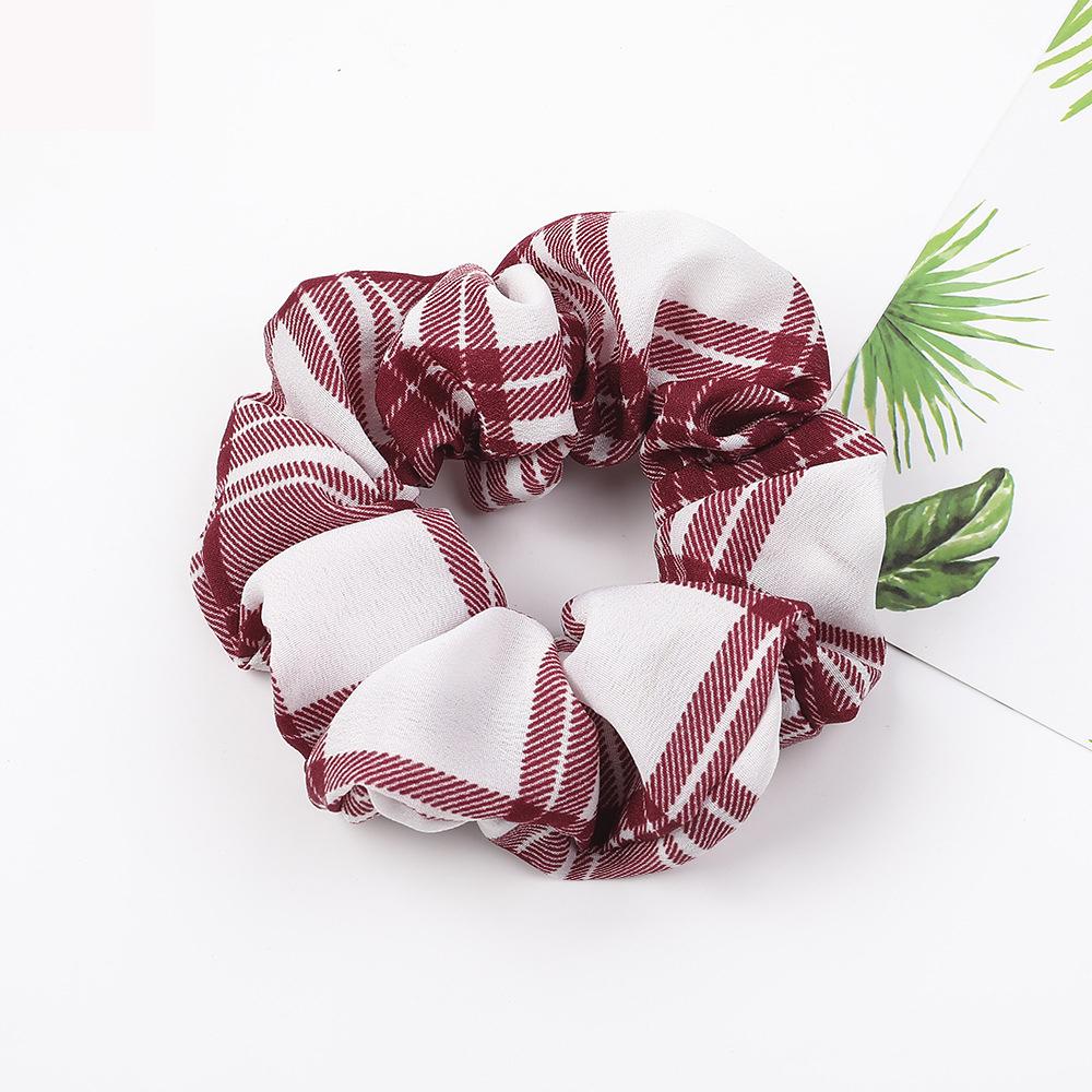 Stripe Womens Hair Accesorios Ladies Tie Striped Lady Scrunchies Ponytail Female Scrunchy Elastic Hair Ropes Headwear For Women