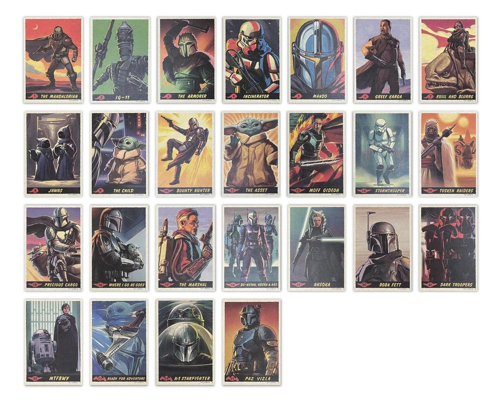 STAR WARS The Mandalorian Art Card Collection Types In IJ271 (25 Total)