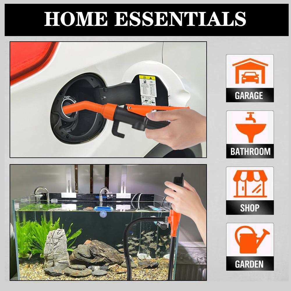 Инструменты для топливного бака, портативная всасывающая труба, автомобильный насос для газа и масла, шланг для поглощения воды и масла для внедорожников, грузовиков, автофургонов, лодок, электрических автоматических вакуумных насосов