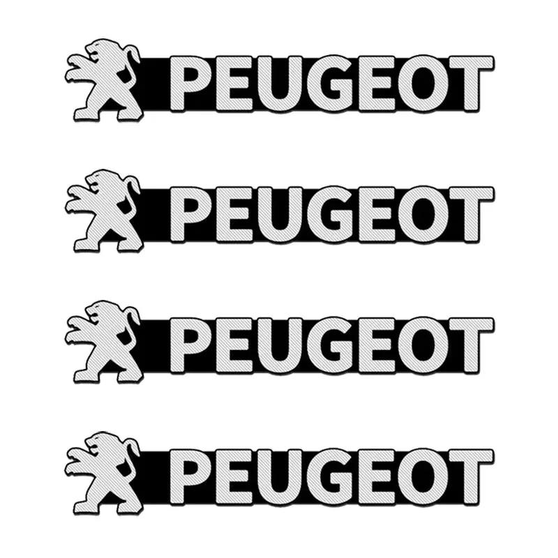2026 Hot Car Sticker 2/4pcs Car Speaker Audio Aluminum Badge Emblem Sticker New For Peugeot GT 307 206 308 407 207 3008 208 4008