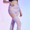 Wow wide waist lace hip sling stockings women's large size removable fat mm sling oil bright pure temptation