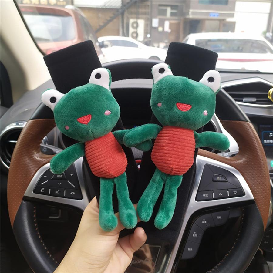 Милый мультяшный автомобильный ремень безопасности, чехол для ремня безопасности, подушка, плечевой ремень, защитная накладка для детей/детских игрушек, украшения в виде животных