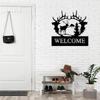 Deer Metal Wall Art Deer Pine Tree Wall Decor Metal Deer Welcome Sign Wall Decor Metal Wall Hanging