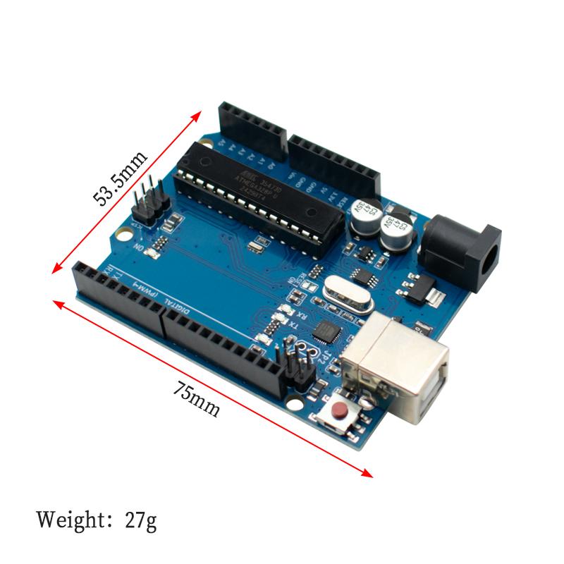 Официальная коробка UNO R3 ATMEGA16U2 Оригинальный чип ATMEGA328P CH340G Для платы разработки Arduino UNO WeMos ESP8266