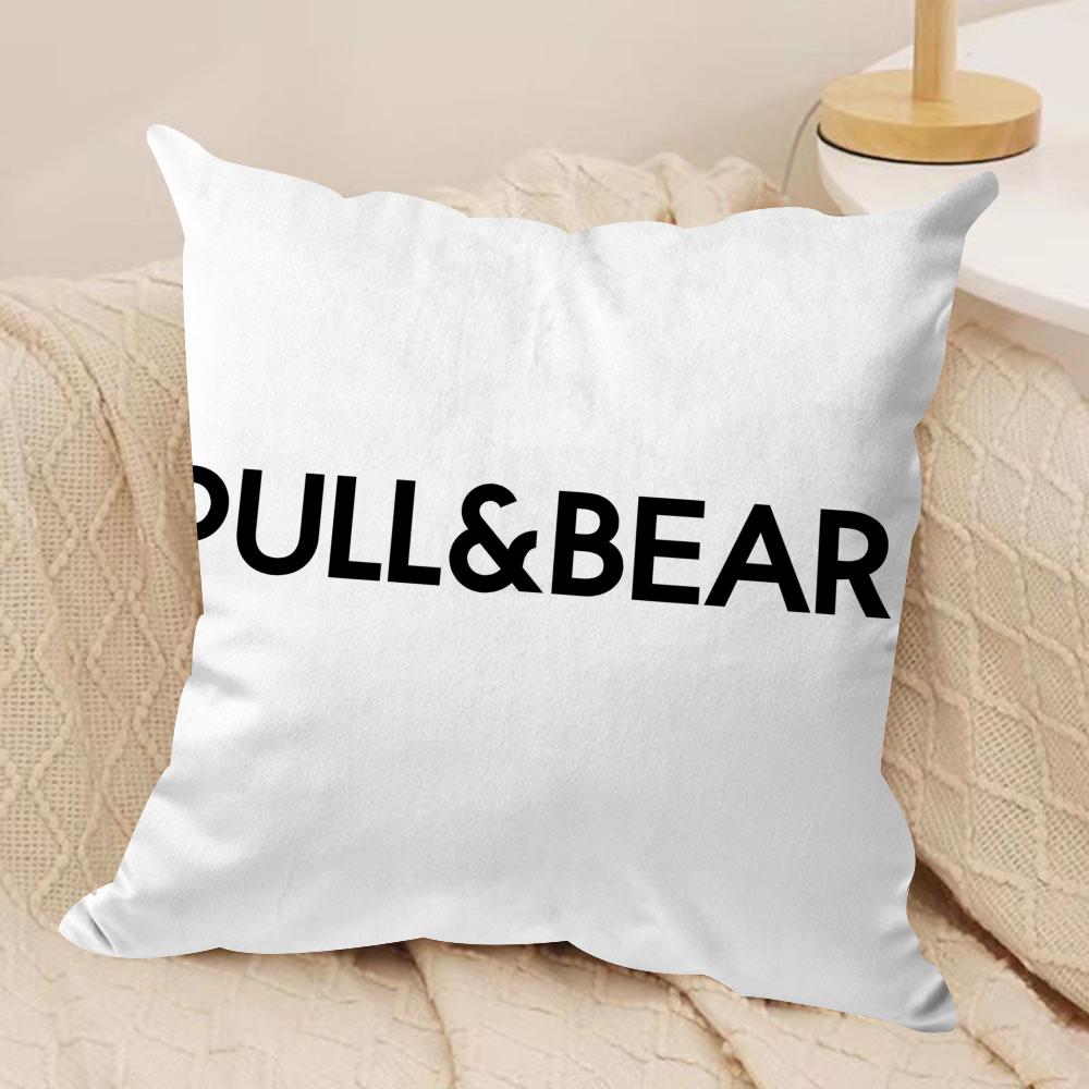 Classic PPullBBears Cushion Cover Short plush Doublesided Print Square Throw Pillow Covers Sofa Home Cushion Decor