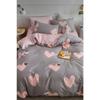 Double Sided Double Duvet Cover Set With Elastic Sheet