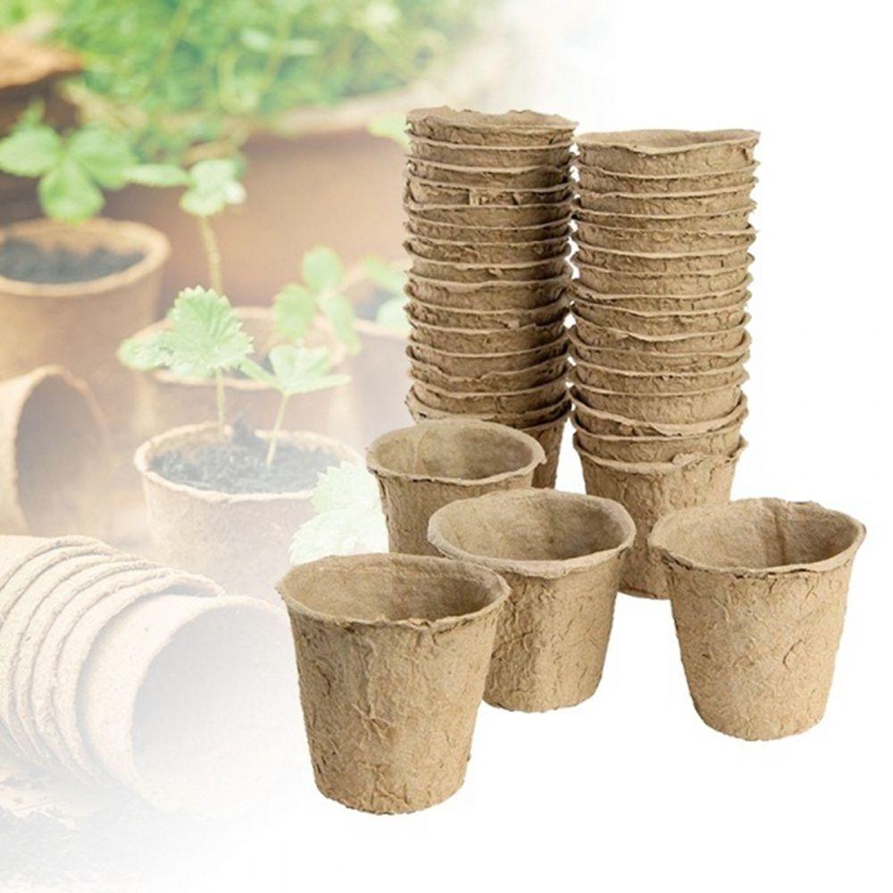 Round Growing Planter Sowing Garden Supplies Grow Bag Seedlings Container Flower Pot Nursery Pots