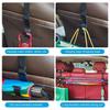Adjustable Car Back Seat Hook, Multifunctional Rear Headrest Hook, Umbrella Holder, Trunk Mount, Auto Interior Accessories, 2Pcs