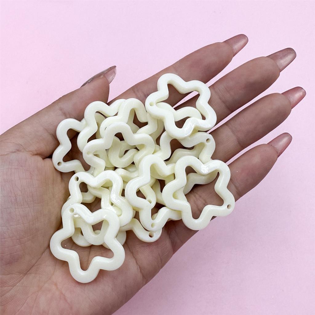 Высококачественная подвеска в виде звезды пентаграммы, 40 шт., подвески цвета конфет для ожерелья, сережек, изготовление украшений своими руками, 30 мм, акрил