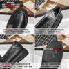 Black Small Leather Shoes Soft Leather Work Shoes Women's Retro Flat-soled Student Single Shoes Velvet Thermal Shoes