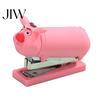 Functional Stapler for Receipts And Crafts Mini Cartoon Stapler, Cute Pig Shape, Portable Lightweight PVC Small Desktop Office Desk Shell Binding