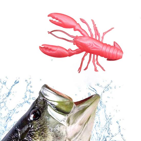 8 шт. Мягкие приманки Рыболовные приманки Реалистичный вид Яркий цвет Мини-размер Портативные Креветки Искусственные приманки