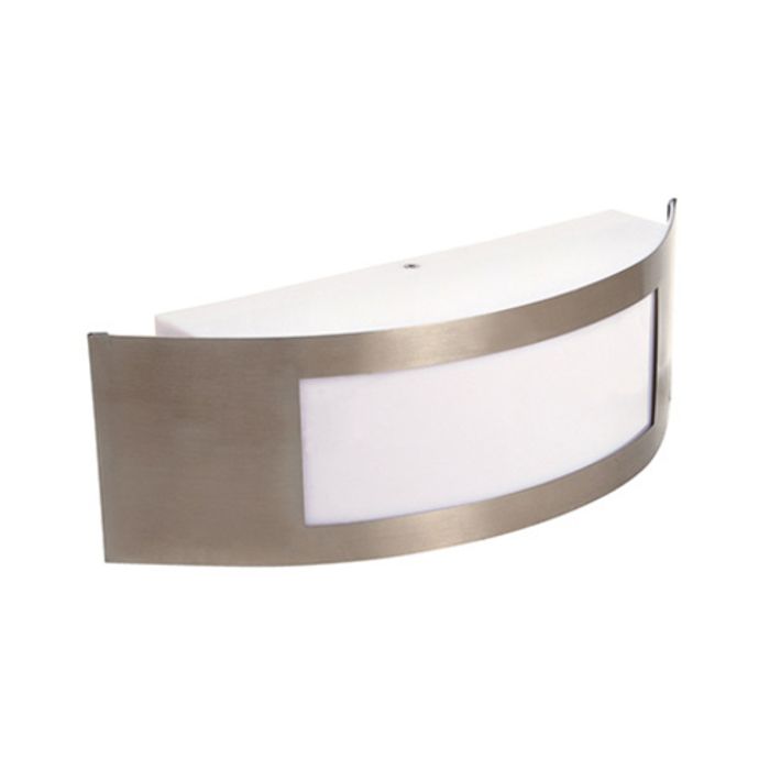 Applique - Mango - Mango-1 - 60W Max E27 - IP44 - Acier inoxydable