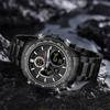 Naviforce Мужские часы NF9182 Модные водонепроницаемые аналоговые цифровые спортивные наручные часы из нержавеющей стали с двойным дисплеем