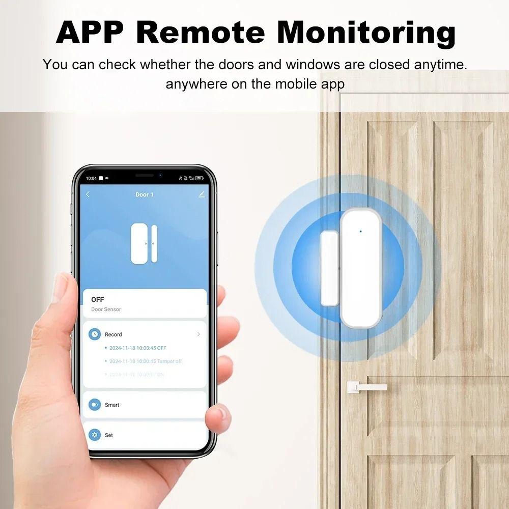 Open Closed Status Zigbee Door Sensor Contact Detection Open Closed Detector Alarm System