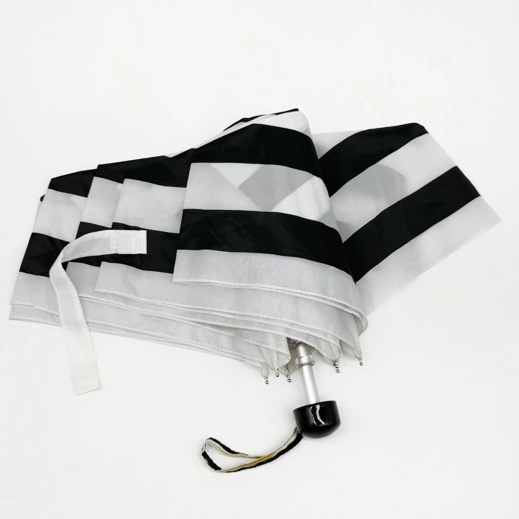 149g Ultra-Light Umbrella! Japanese Style 70% off Manual Striped Windproof Umbrella for Adults and Students, Lightweight and Portable Folding Umbrella