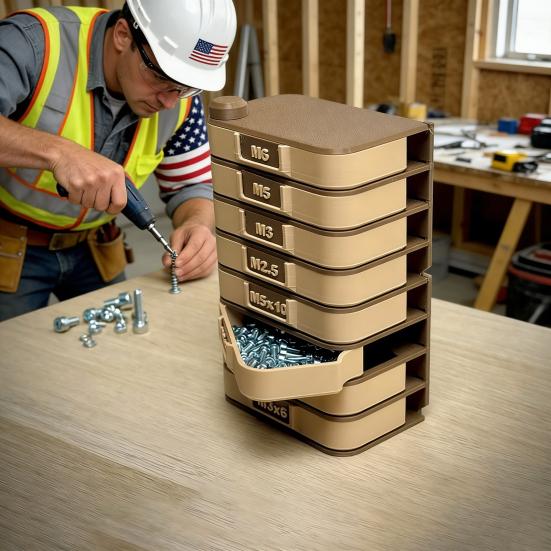 Органайзер для хранения 360 градусов вращающийся вертикальный настольный органайзер с выдвижными ящиками система маркировки электронные компоненты принадлежности для рукоделия