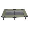 Raised Dog Bed Foldable Cooling Elevated Dog Bed Portable Raised Pet Cot for Outdoor Green