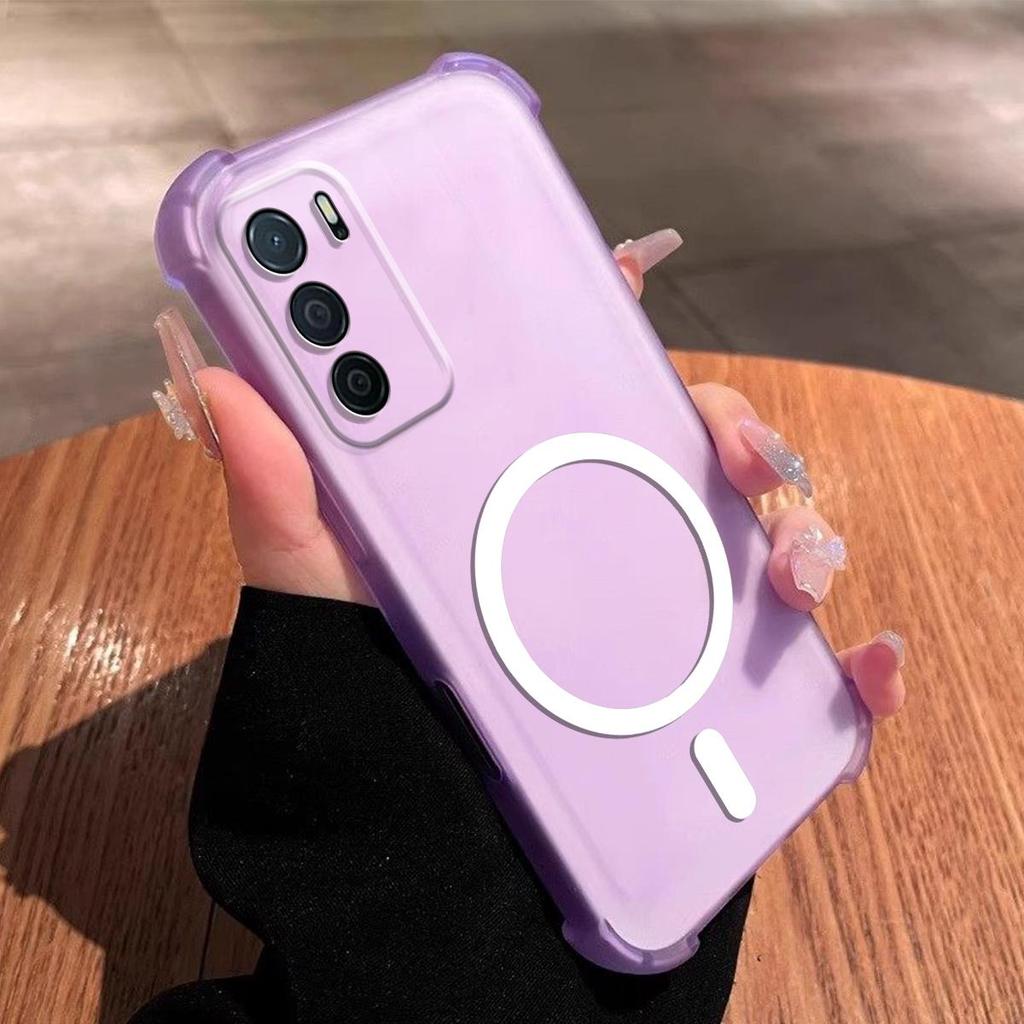 Матовый прозрачный чехол-желе с защитой от отпечатков пальцев для OPPO A16, противоударный чехол для телефона